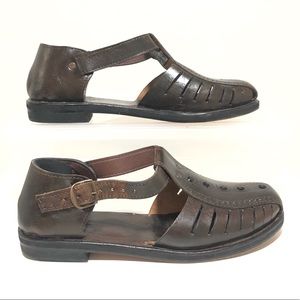 🛑 ✋ 🔥 SALE Mahogany Guatemalan Artisan Sandals sz 39M